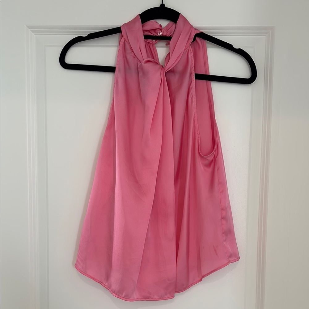 Zara Elegant Pink Sleeveless Top